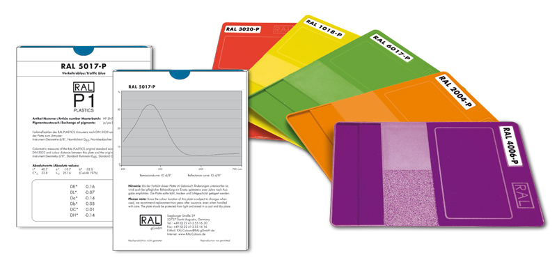 RAL P1勞爾塑膠選色片圖樣